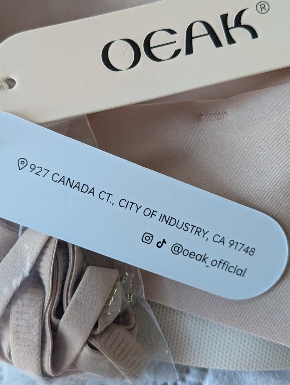 OEAK Nude Strapless Adhesive Bra - Seamless Backless Support, XL - Picture 12 of 16